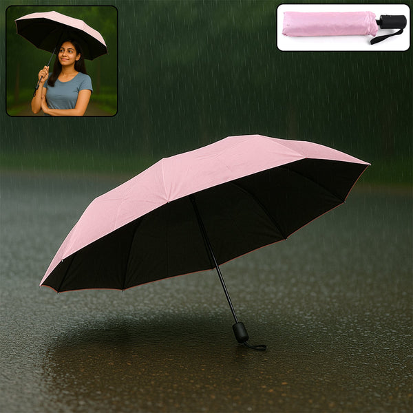 3-Fold Umbrella Summer Sun and Rain Protection Foldable Cute Umbrella || UV Protection Rain Sun Umbrella || Travel Accessories || Umbrella for Children, Girls, and Boys (1 Pc)