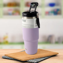 Stainless Steel Vacuum Insulated Coffee Cups Travel Mug With Straw (900 ML Approx / 1 Pc)