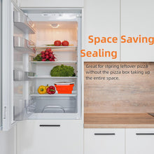 Reusable Expandable Pizza Storage Container with 5 Microwavable Trays – Adjustable for Home & Outdoor Use